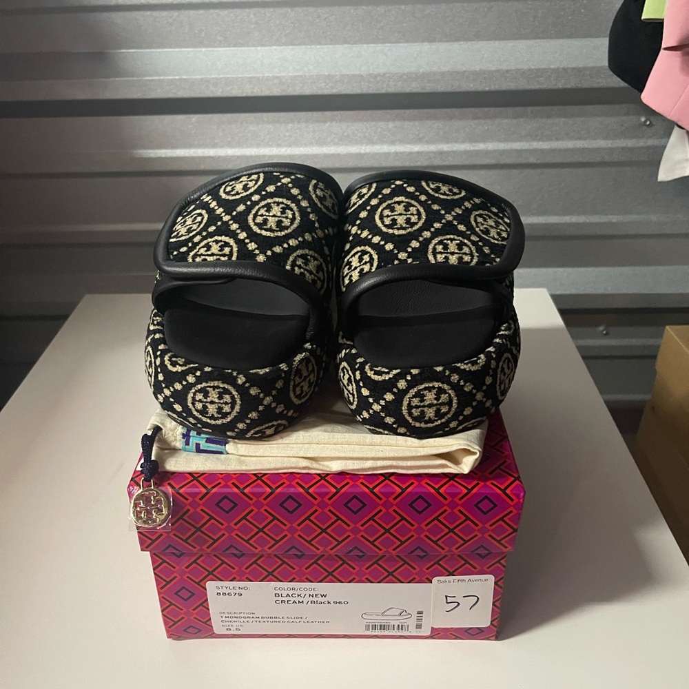 Tory Burch Monogram T Bubble Slides - image 2